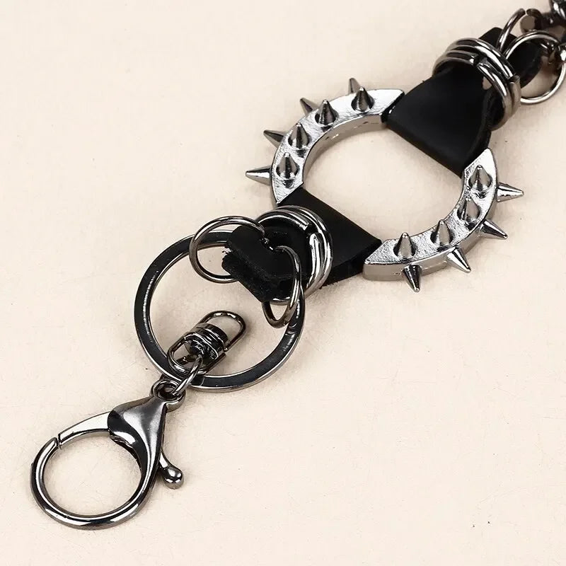 Waist Chains Rock Spiked Pant Trouser Chain Pendant Retro Cool Metal Punk Rock Belts Apparel Handbag Decoration