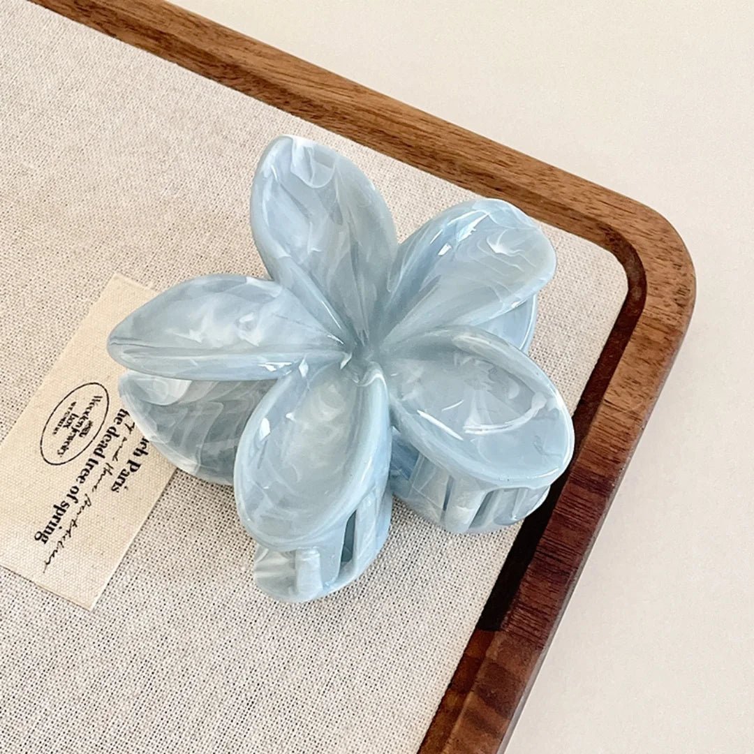 Flower Grip Fresh and Sweet Egg Flower Back of Head Disc Hair Shark Clip Hair Ornament