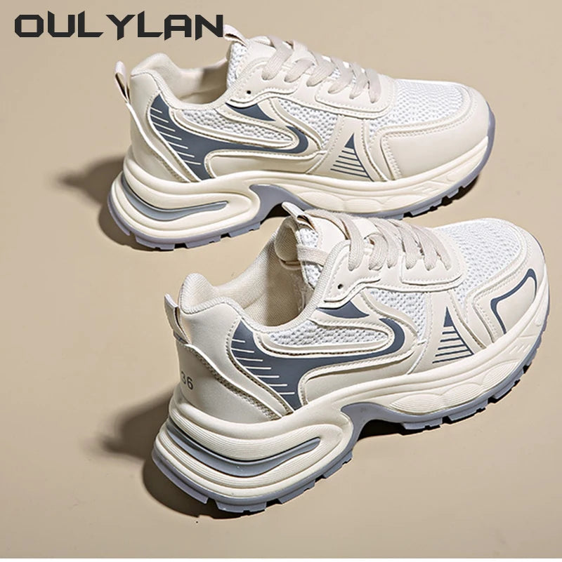 Sneakers  Sports Running Shoes Thick Sole Shoes  Fitness Vulcanize Shoes