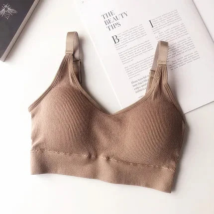 Seamless Sports Bra Fitness Top Yoga Bra Running Crop Top Push Up Sport Bra