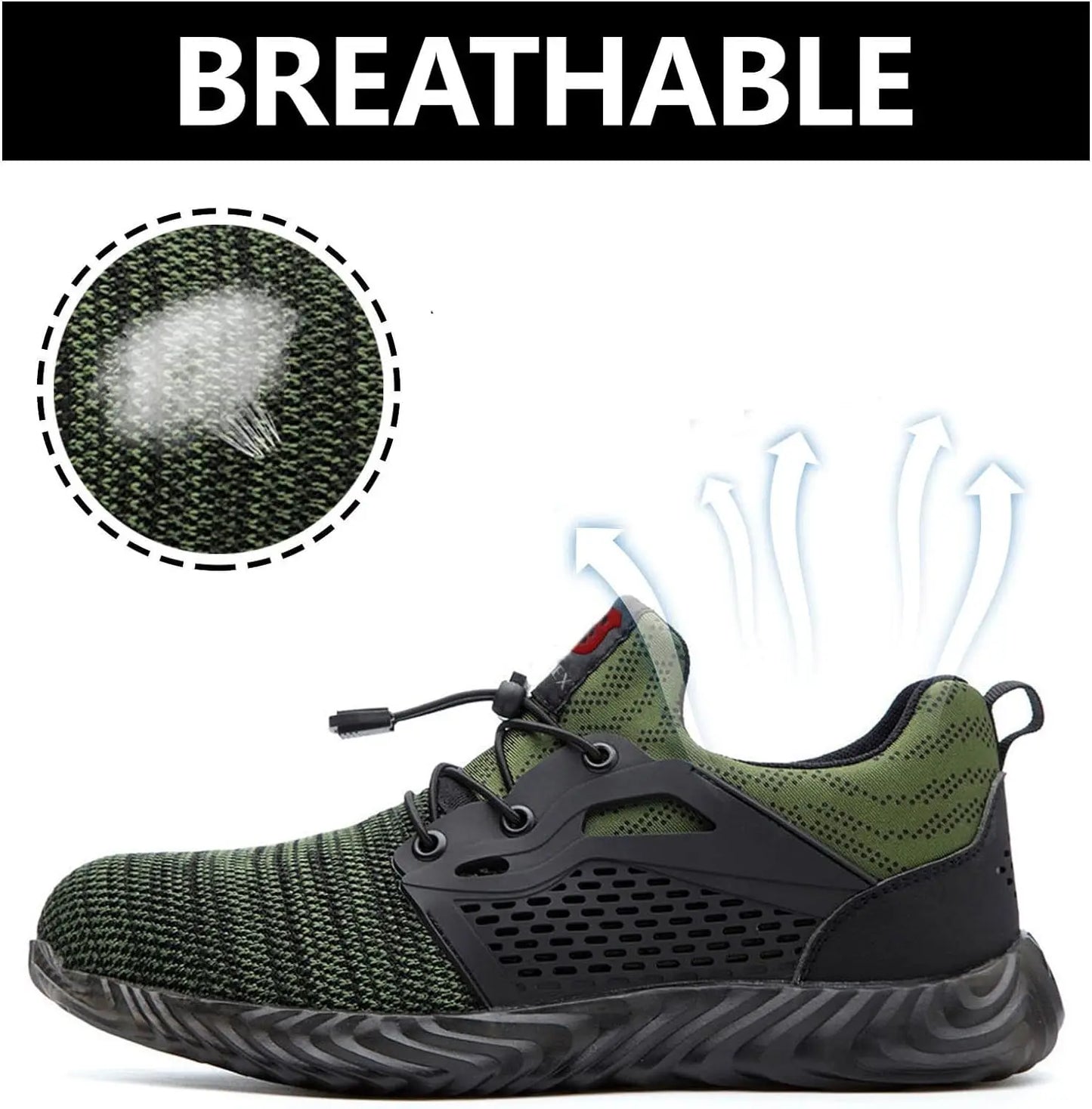 Steel Toe Sneakers  Indestructible Work Shoes Lightweight Comfortable Safety Boots