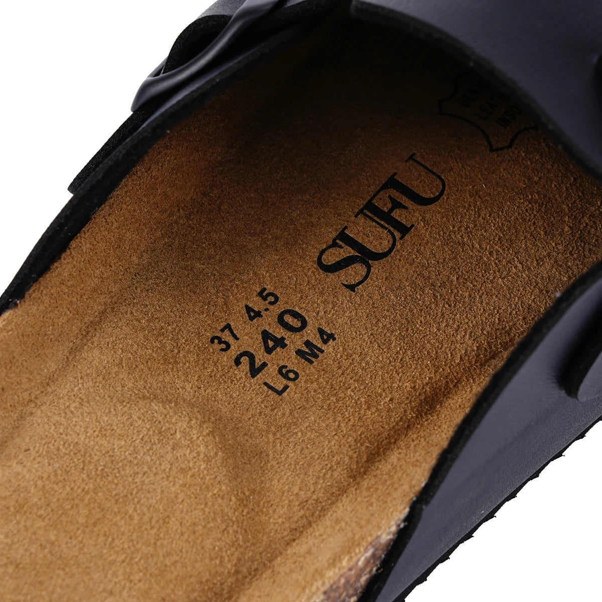 Cork Mules Slippers  Fashion Leather Clogs  Classic Cork Antislip Outdoor Slippers