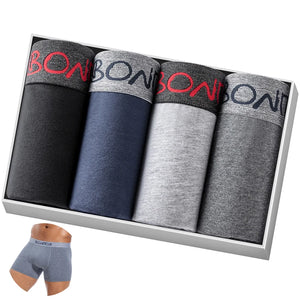 4pcs Cotton Boxers For Man Underwear Slip High Quality Men's  Underpants Boxer Shorts  Trunks