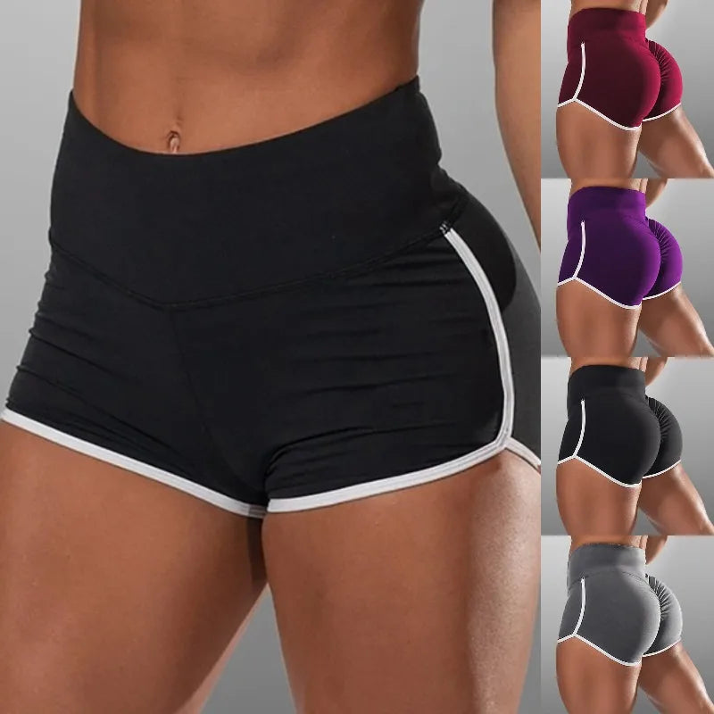 Quick-drying Running Shorts  High Waist Exercise  Sportswear