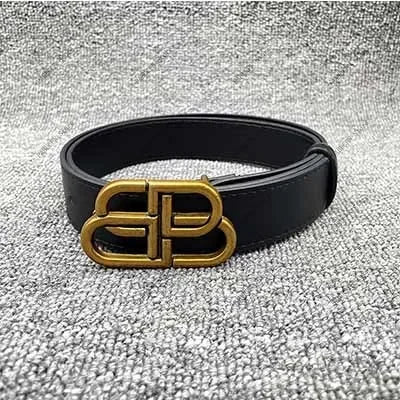 Classic Double B Letter Belt Unisex Trend Versatile Premium American Retro