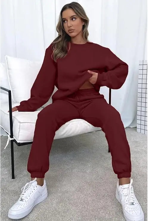 Casual Sets for Women 2 Piece Sweatsuit Outfits Long Sleeve Pants Set Tracksuit
