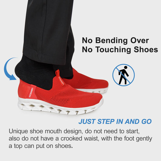Slip on Sneakers  Walking Shoes with Arch Support Memory Foam