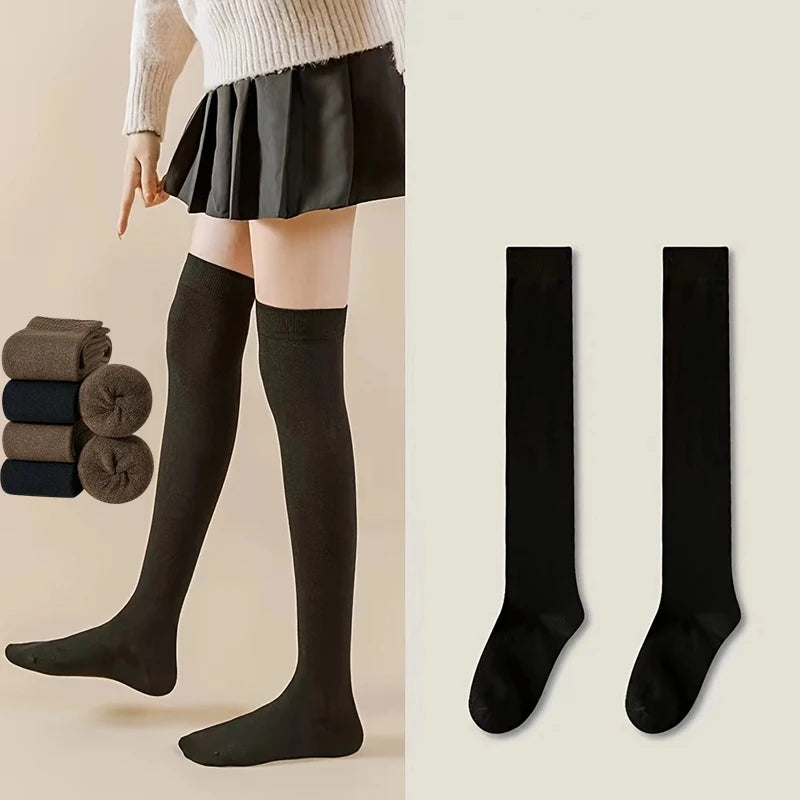 2 pairs of long tube thickened socks