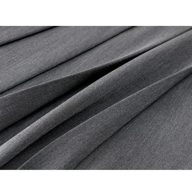 Pleated High Waist A-Line Folds  with Belt Midi Skirt