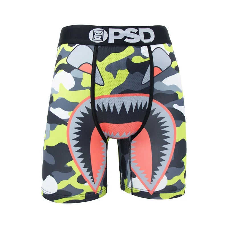 1Pcs Sexy Men Underwear Boxershorts Fashion Printed Man Underpants Panties Breathable Men Innerwear Cuecas Mens Boxer Underwear