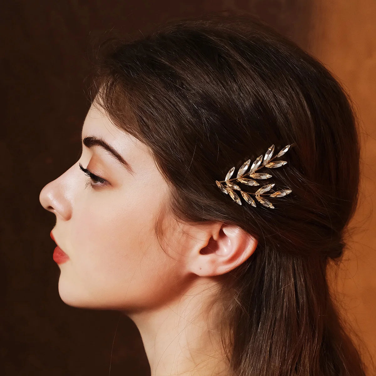 Fashion Barrettes Clear Crystal Women Hair Ornaments Hair Pins Women Hair Clips  Hair Jewelry Accessories