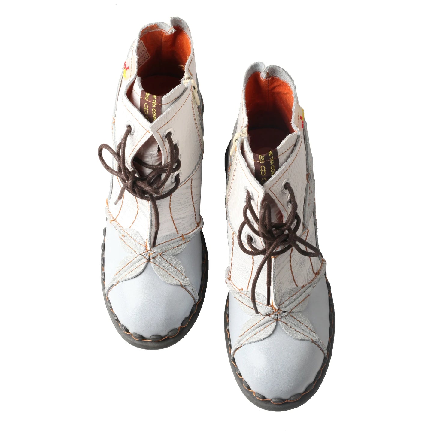 Washed Leather Oxford  Boots
