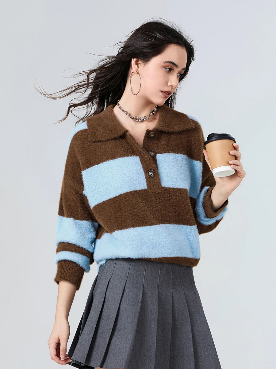Women s Winter Sweaters Fashionable Warm Cable Knit Turtleneck Pullover Sweater with Ribbed Cuffs and Hem