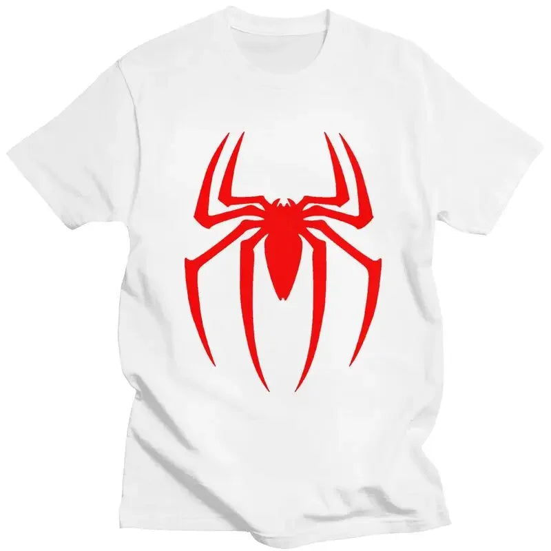 Handsome Spiderman Cartoon Superhero T Shirt Men Short Sleeves Pure Cotton T-shirt Summer Tee Tops Fashion Tshirts