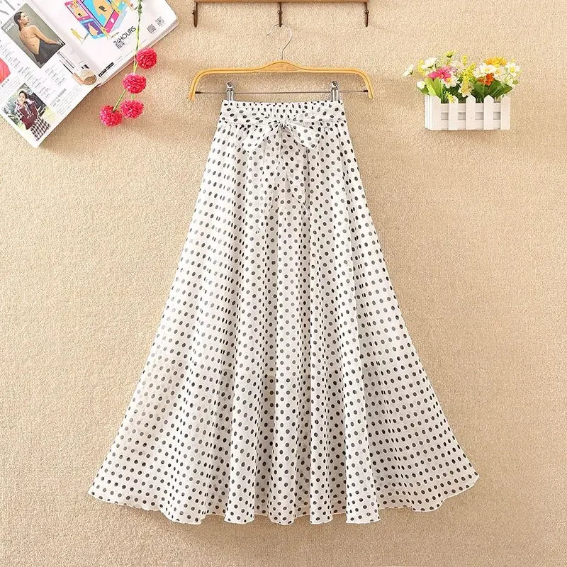 A Line High Waist Skirt Casual  Vintage
