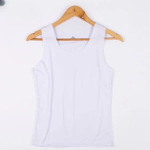 Women Summer Tight fit No trace Tanks Cami Vest Fashion Casual Sleeveless Ladies Street Tanks Tops Tees Bra