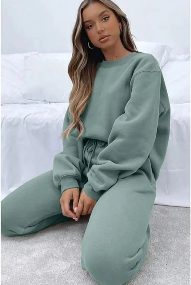 Casual Sets for Women 2 Piece Sweatsuit Outfits Long Sleeve Pants Set Tracksuit