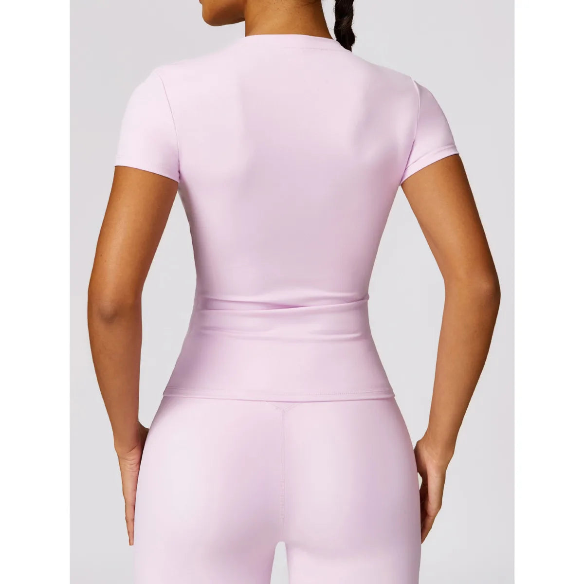 Women's Sports T Shirt Summer Short Sleeve Running  Round Neck Breathable Stretchy GYM Yoga Slim Fitness Active Top Tee