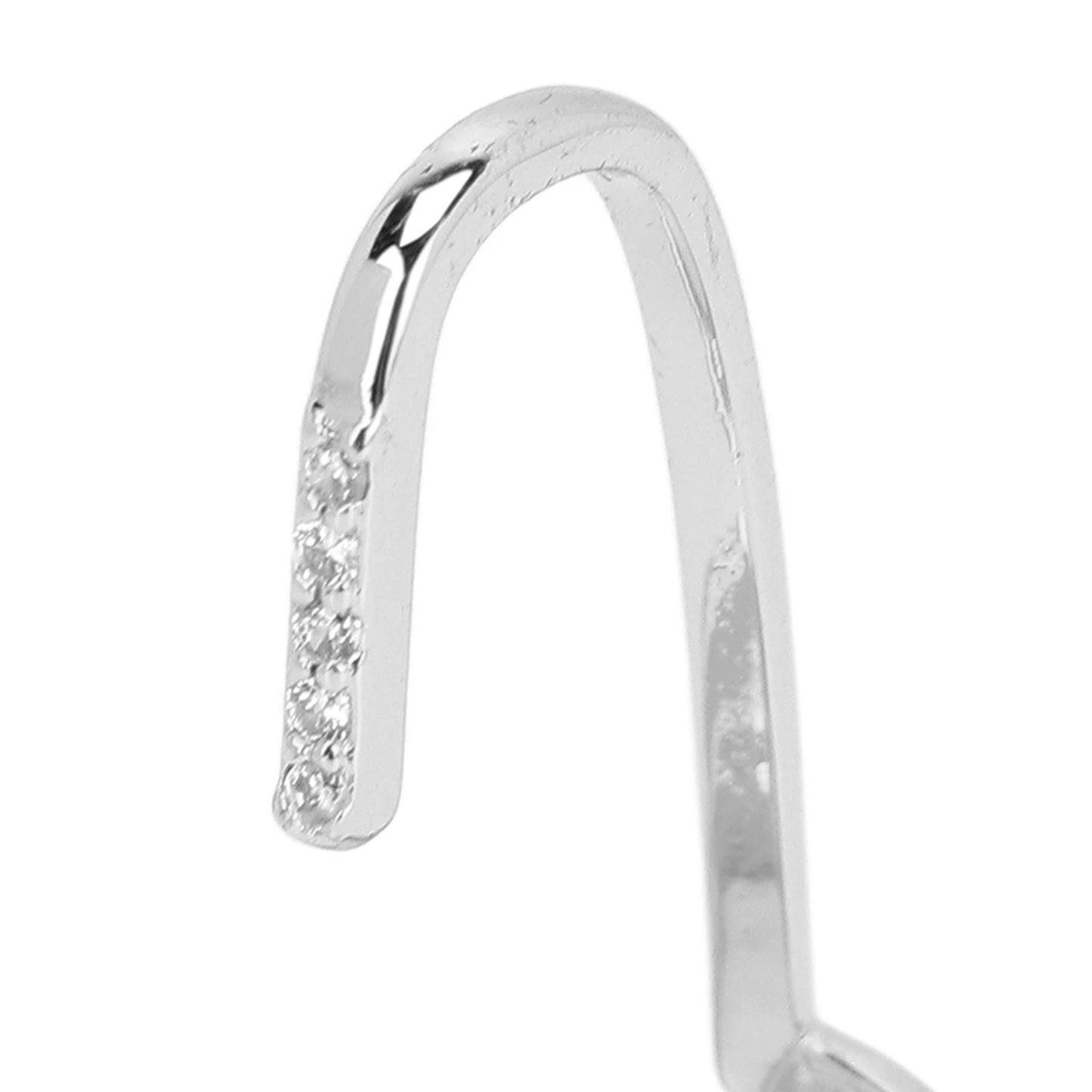 Decorative Nail Ring Fashion Fingertip Jewelry Nail Art Ring Ladies Wearing Nail Accessories Platinum