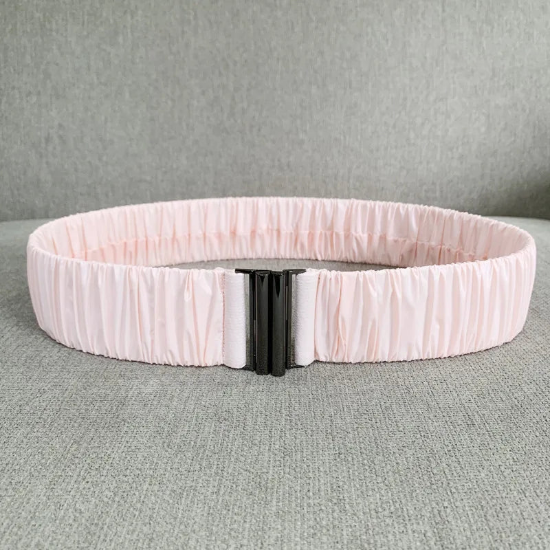 Elastic Waist Belt Cinch Stretch Waistband Buckle
