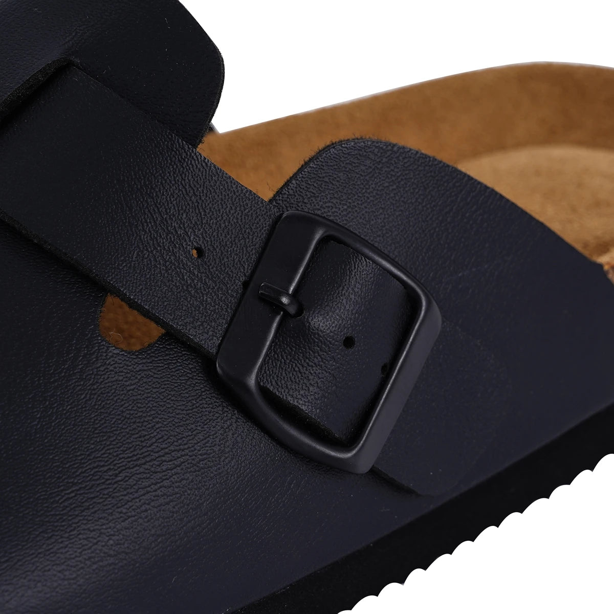 Cork Mules Slippers  Fashion Leather Clogs  Classic Cork Antislip Outdoor Slippers