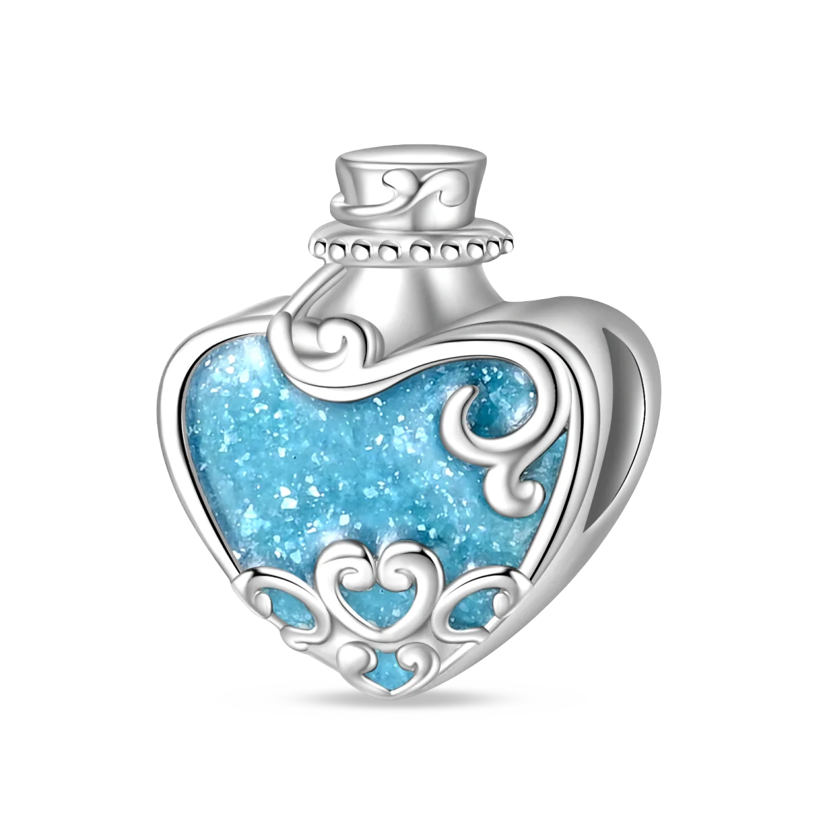 Luminous Ocean Series 925 Silver Turtle Charm Suitable for Pandora Bracelet