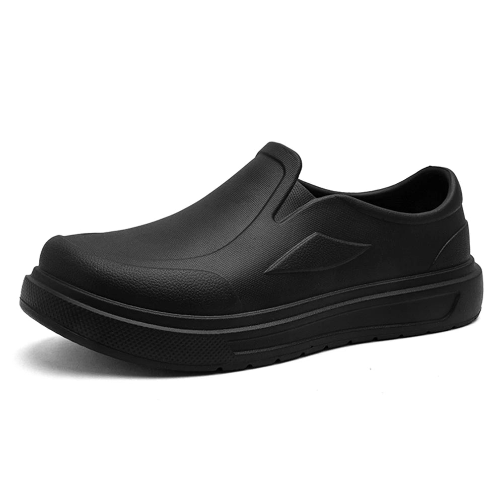 Men EVA Chef Shoes Lightweight Work Shoes Waterproof Slip On Nursing Shoes Oil-proof Garden Shoes Non Slip for Kitchen