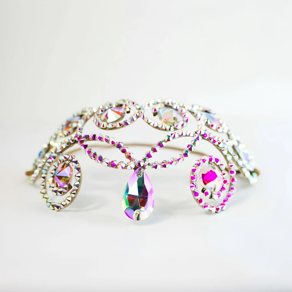 Forehead Chain  Head Decoration Colourful Geometric Rhinestone Headpiece