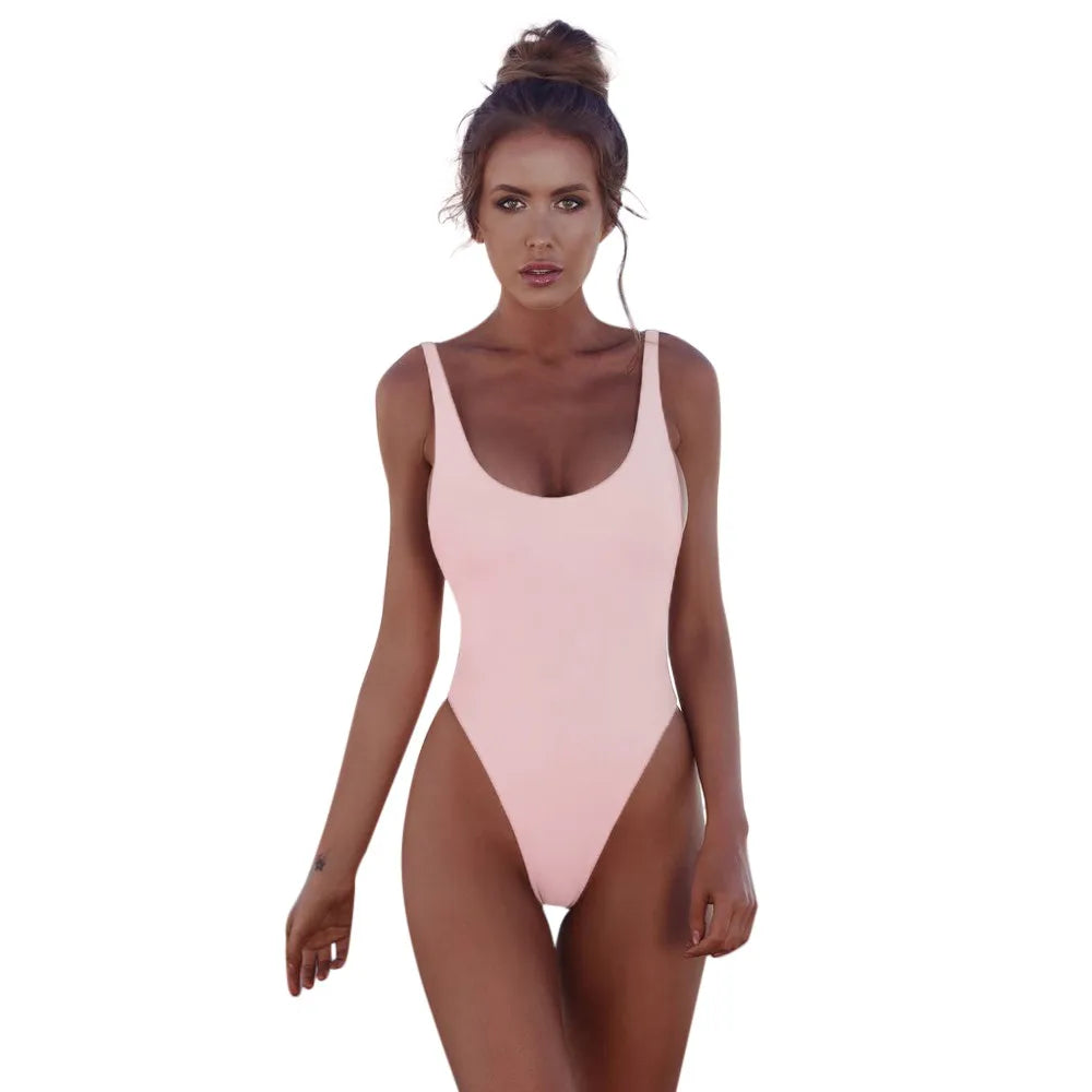 Women Tummy Control Swimsuit Strap Beachwear Summer Beach Backless Swimming Suit