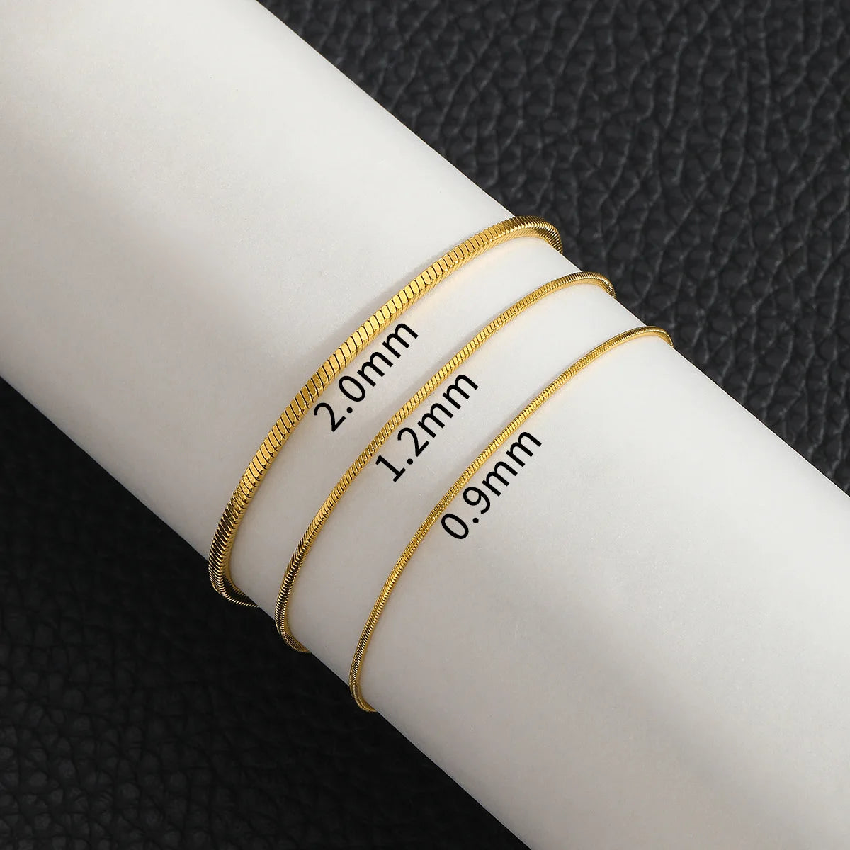 Simple MEN Stainless Steel Square Snake Bone Chain Bracelet Hip-Hop Jewelry Trendy Party Accessories
