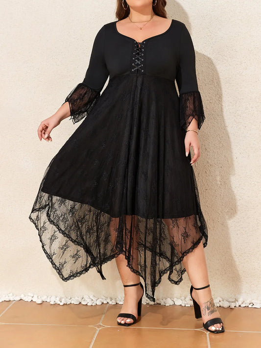 Gothic Lace Dress Vintage