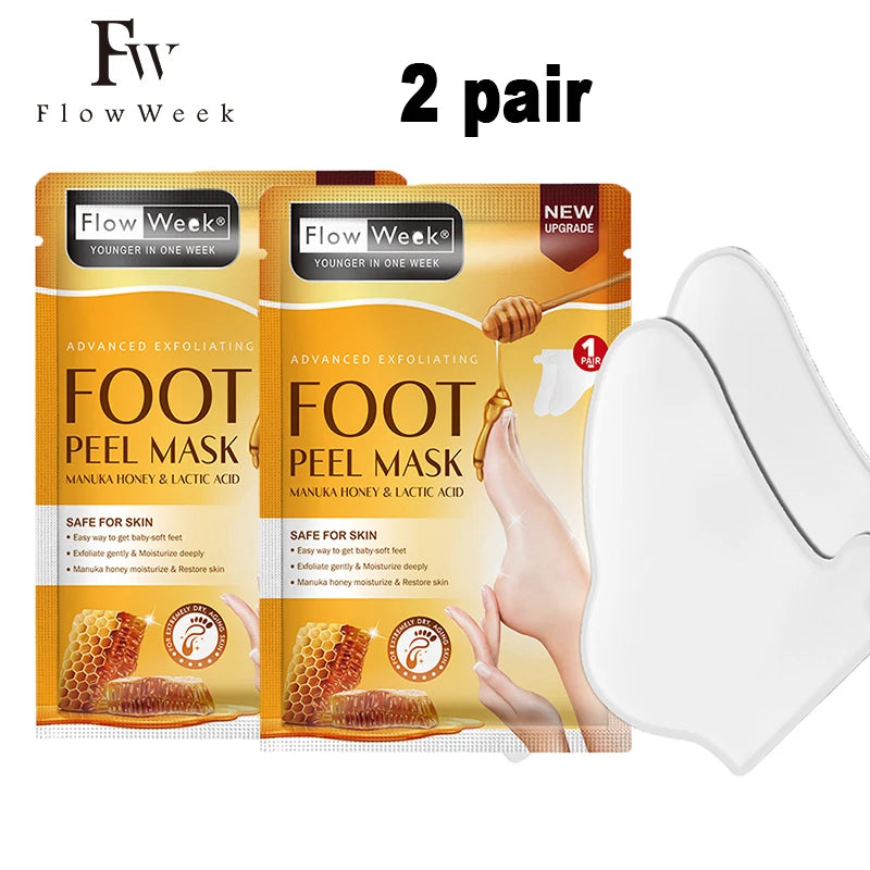 Peeling Foot Mask Repairs Heels & Removes Dry Dead Skin Feet Exfoliating