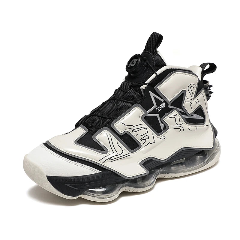 Chunky Sneakers Plus Size 45 Mens Designer Air Cushioned Basketball Shoes Fashion Casual Leather Height Increased Platform Shoes
