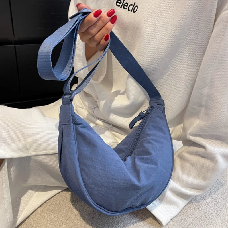 Casual Nylon Hobos Crossbody Bag for Women Designer Shoulder Bags Large Capacity Tote Lady Travel Shopper Bag