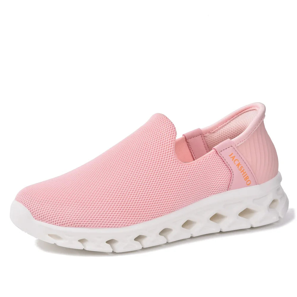Slip on Sneakers  Walking Shoes with Arch Support Memory Foam