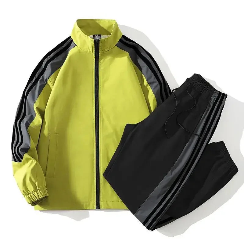 Casual Suit Men Spring Autumn Trendy Loose Fit Sports Suit New Style Fashionable