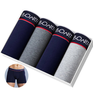 4pcs Cotton Boxers For Man Underwear Slip High Quality Men's  Underpants Boxer Shorts  Trunks