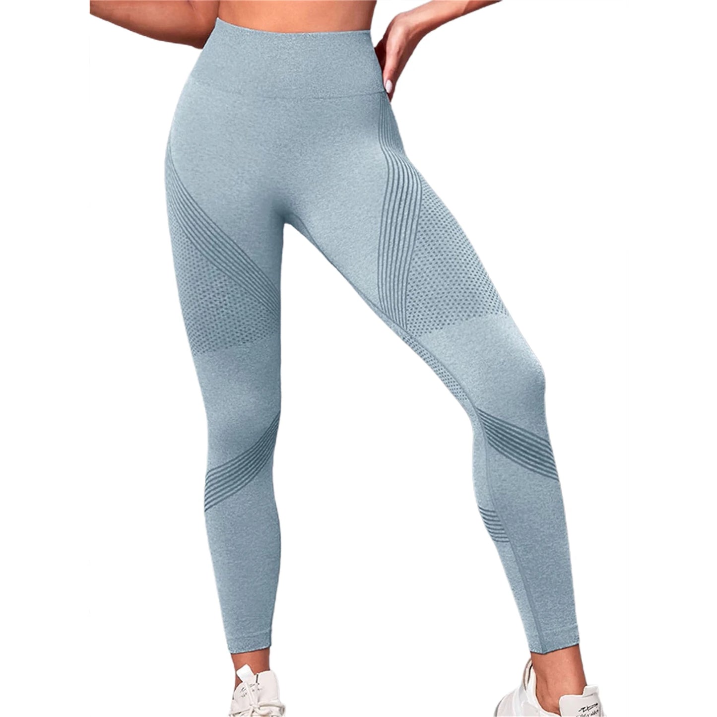 High Waist Compression Leggings with Butt Lift Technology - Tummy Control Yoga Pants with Stretchy Contour Design