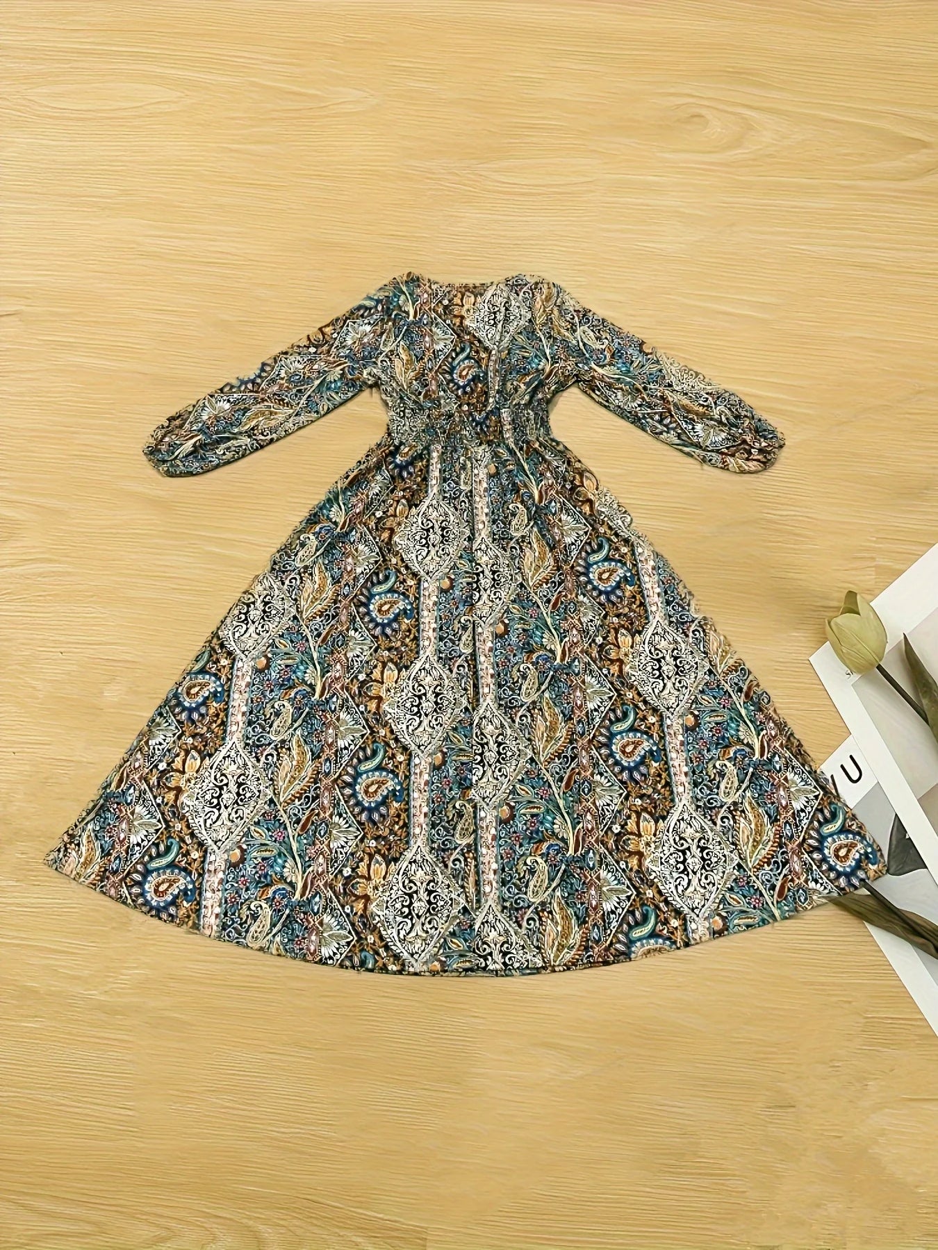 cross-border European and American plus size autumn sexy V-neck long sleeve dress