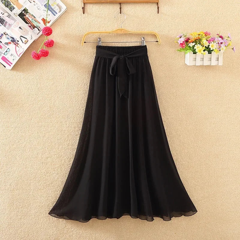 A Line High Waist Skirt Casual  Vintage