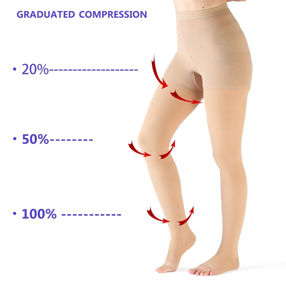 Compression Stockings 15-20 mmHg  Medical, Running, Nursing, Hiking, Flight., Varicose Veins, Travel, Sport