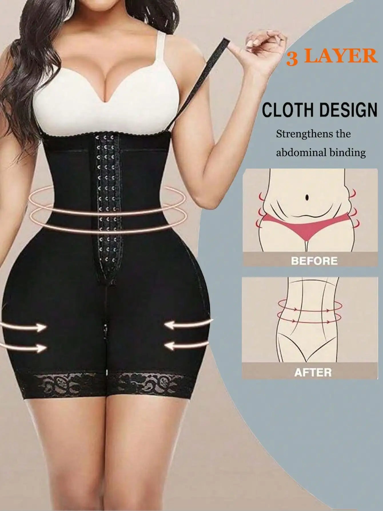 Lace Trim Sculpting Panties, Comfy & Breathable Butt Lifting Panties, Women's Lingerie