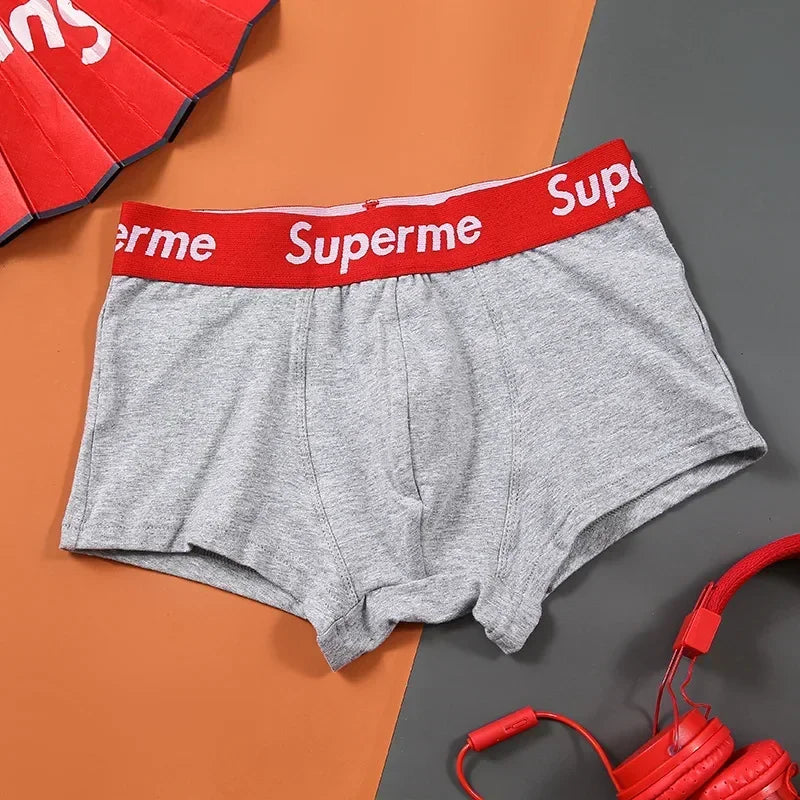 Men's underwear, high - stretch shorts, cotton boxer shorts, sexy, comfortable and soft underpants, plus size (M - 2XL).