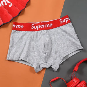 Men's underwear, high - stretch shorts, cotton boxer shorts, sexy, comfortable and soft underpants, plus size (M - 2XL).