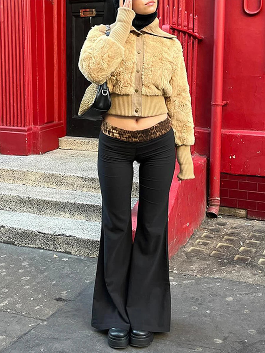 Women s High Waisted Wide Leg Palazzo Pants with Floral Print and Elastic Waistband for Comfortable Fit and Stylish Look
