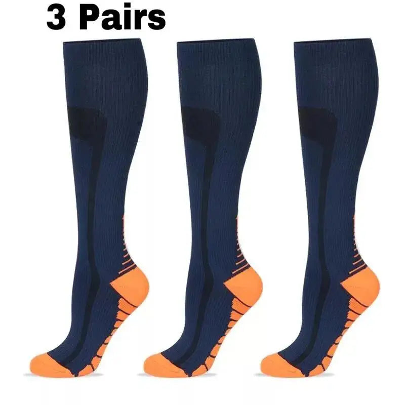 Compression Socks Knee High 20-30 Mmhg Fit Medical Edema Diabetes Varicose Veins Running Marathon Compression Sports Socks
