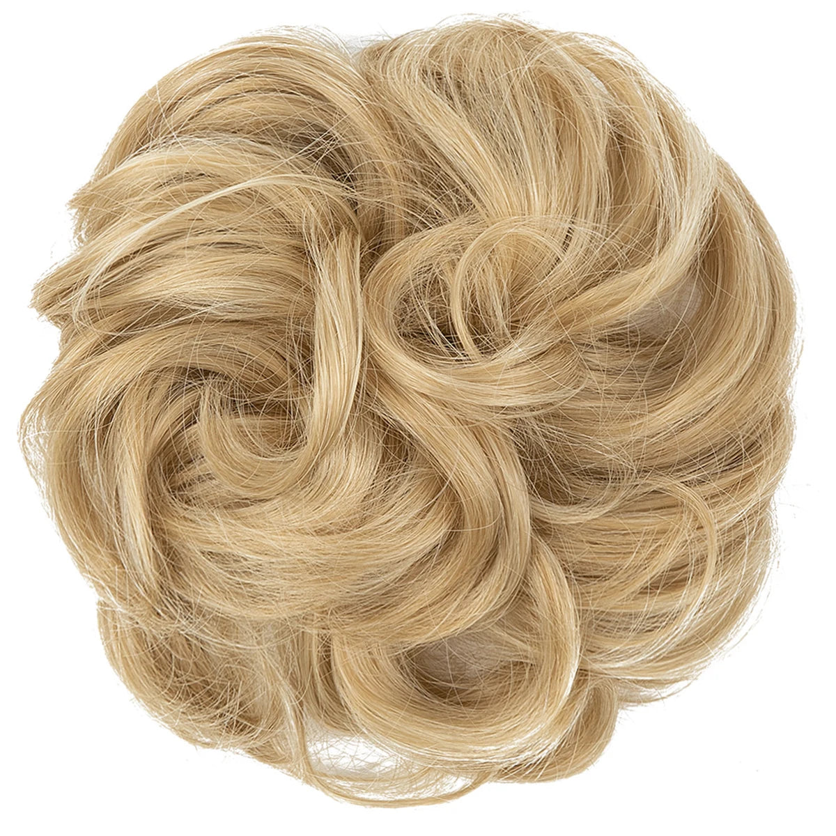 Synthetic Messy hair piece Daily Use Chignon Scrunchies Fake Elastic Hairpiece Blonde Brown Donut Bun For Women