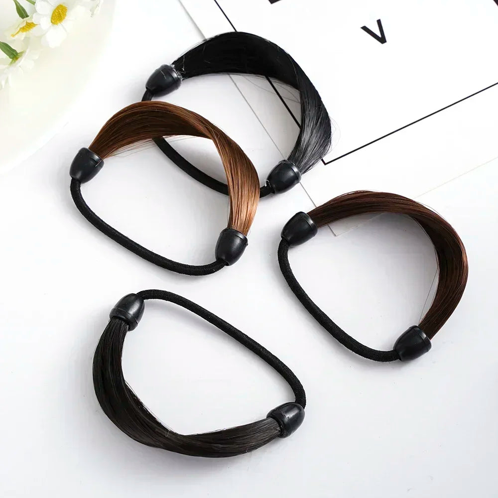 1pc Invisible Seamless Ponytail Headband Hair Band Rubber Bands Women Girls High Elastic Hair Ropes Hair Headdress