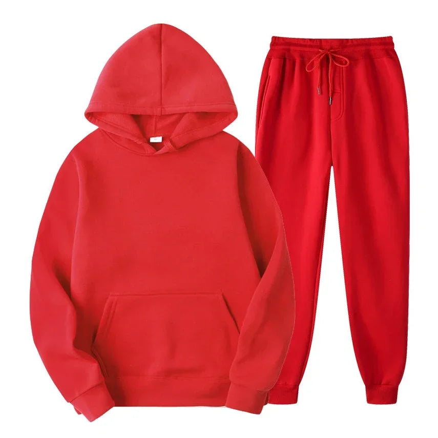 Sweatsuit Set Hoodies + Sweatpants Sports Women's Suit Track Suits