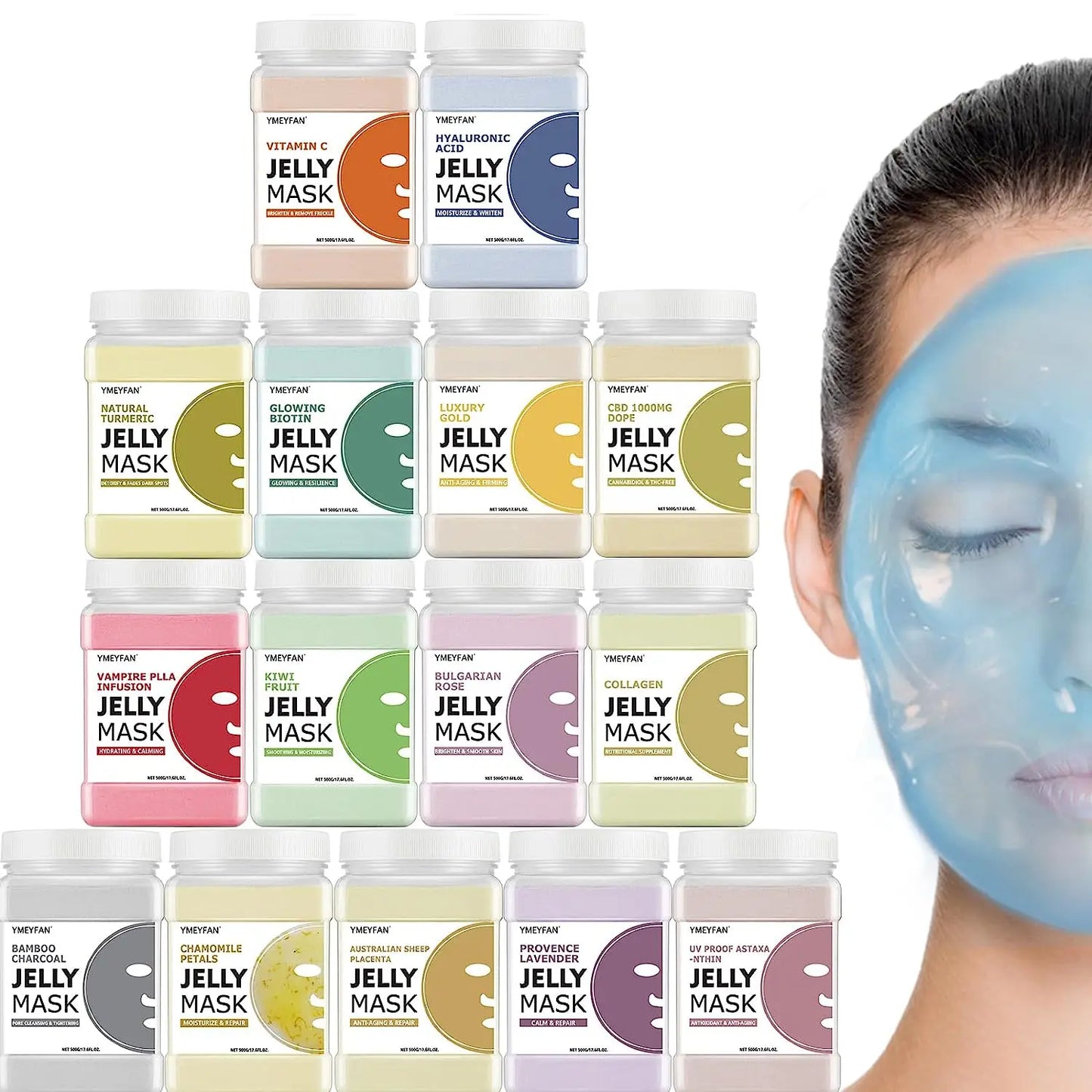15/10/5PCS Jelly Face Mask Powder for Facials  Hydro jelly Mask